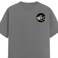 Male Classic Crew T-Shirt | Men's Regular Fit | 180 GSM Bio-Washed Cotton | Pre-Shrunk, Double-Stitched | Personalized | Typography | Birth Year | Everyday | Confident - left pocket - Charcoal Melange - mockup 3