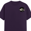 Male Classic Crew T-Shirt | Men's Regular Fit | 180 GSM Bio-Washed Cotton | Pre-Shrunk, Double-Stitched | Personalized | Typography | Birth Year | Everyday | Confident - left pocket - Purple - mockup 3