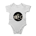 Baby Romper | 0-12 Months | 180 GSM Bio-Washed Cotton | Double-Stitched, Pre-Shrunk | Unisex | Personalized | Typography | Birth Year | Everyday | Confident - front - White - mockup 1
