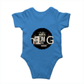 Baby Romper | 0-12 Months | 180 GSM Bio-Washed Cotton | Double-Stitched, Pre-Shrunk | Unisex | Personalized | Typography | Birth Year | Everyday | Confident - back - Orchid Blue - mockup 2
