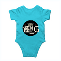 Baby Romper | 0-12 Months | 180 GSM Bio-Washed Cotton | Double-Stitched, Pre-Shrunk | Unisex | Personalized | Typography | Birth Year | Everyday | Confident - back - SkyBlue - mockup 2