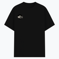 Basic T-Shirt | Unisex Fit XS-2XL | Poly-Cotton Blend 180 GSM | Soft Finish, Durable Stitching | Adults | Personalized | Typography | Birth Year | Everyday | Confident - right pocket - Black - mockup 4