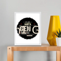Framed Poster | Multiple Sizes | 300 GSM Art Paper | Laminated | Fade-Proof | Home Decor | Personalized | Typography | Birth Year | Everyday | Confident - front_8x10In - 8x10In - mockup 2