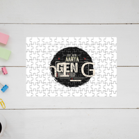 Jigsaw Puzzle | 120 Pieces A4 Size | Recycled Paper Semi-Glossy Finish | Fade-Proof Engaging Entertainment | Unisex | Personalized | Typography | Birth Year | Everyday | Confident - Jigsaw Puzzle