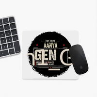 Mouse Pad | Standard Desk Size | Durable Fabric & Rubber | Skid-Proof Base, Smooth Surface, Fade-Proof | Unisex | Personalized | Typography | Birth Year | Everyday | Confident - Mouse Pad