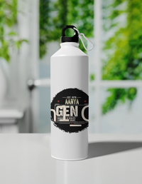 Sipper Bottle | 750 ml Unisex | Aluminum | Clip Cap | Fade-Proof | Personalized | Typography | Birth Year | Everyday | Confident - Sipper Bottle Accessory