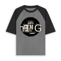 Unisex Oversized Raglan T-Shirt | Relaxed Fit | 180 GSM Bio-Washed Cotton | Two-Tone Style | Pre-Shrunk Comfort | Personalized | Typography | Birth Year | Everyday | Confident - Unisex Oversized Raglan Raglan T-Shirt