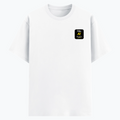 Cotton Stretch T-Shirt | Unisex Fit | 95% Cotton 5% Spandex | Breathable Flexible Durable | Adults | Personalized | Typography | Humor | Identity | Everyday | Humorous | Desi AI Expert - left pocket - White - mockup 3