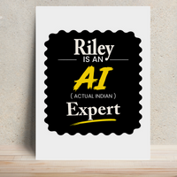 Metal Posters | 8x11.7 & 11.7x15.7 Inches | 1mm Thick Metal | Magnetic Mount | Waterproof | Glossy Finish | Home Decor | Personalized | Typography | Humor | Identity | Everyday | Humorous | Desi AI Expert