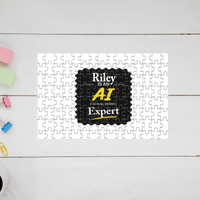 Jigsaw Puzzle | 120 Pieces A4 Size | Recycled Paper Semi-Glossy Finish | Fade-Proof Engaging Entertainment | Unisex | Personalized | Typography | Humor | Identity | Everyday | Humorous | Desi AI Expert