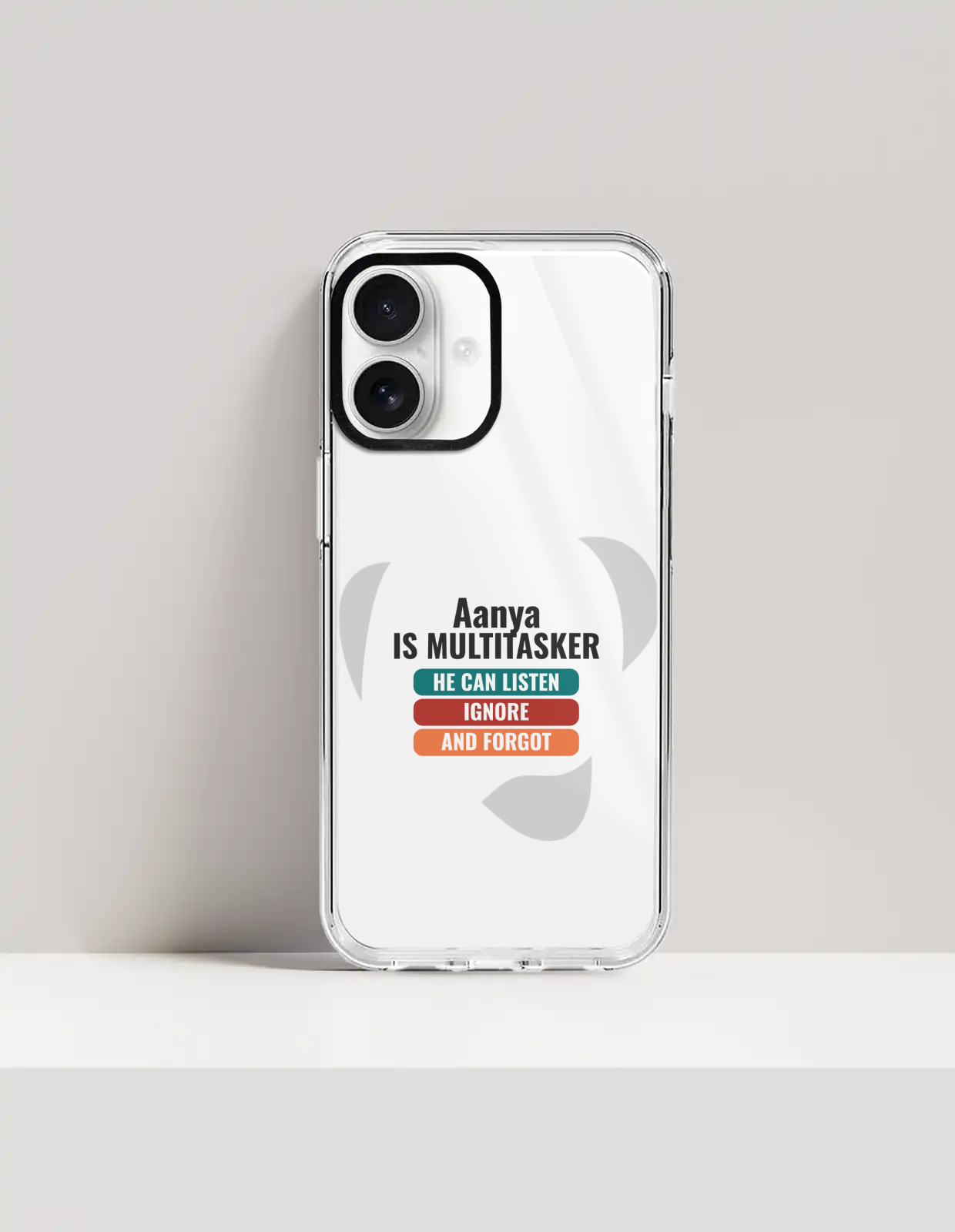 Personalized Typographic Phone Case with Custom Name