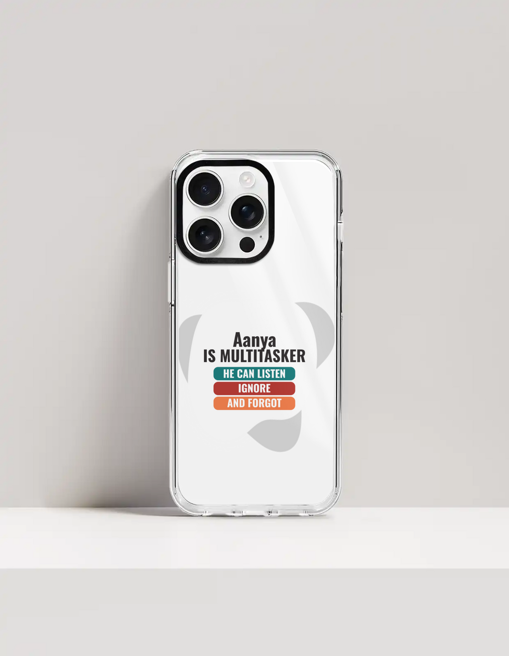Personalized Typographic Phone Case with Custom Name