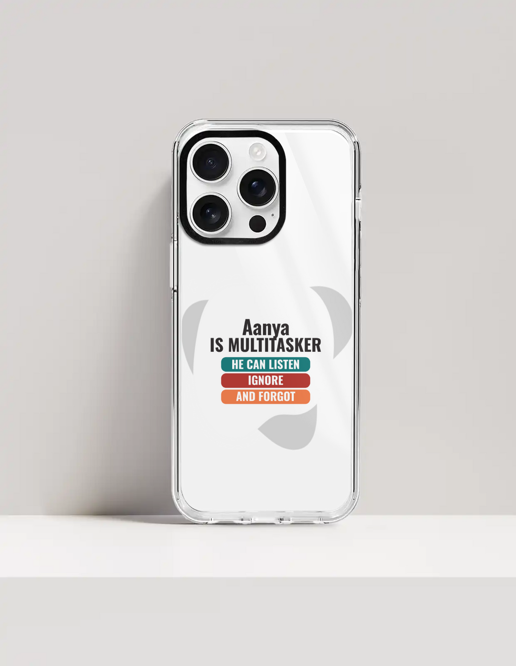 Personalized Typographic Phone Case with Custom Name