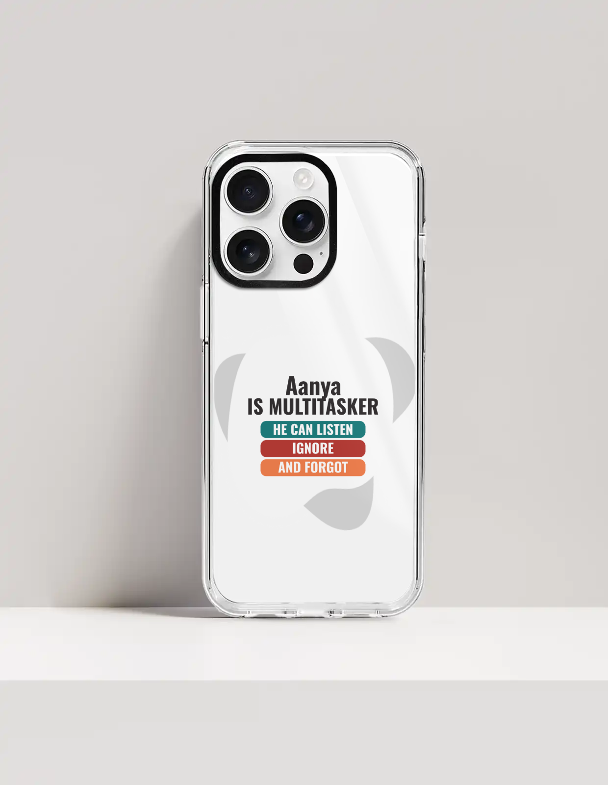 Personalized Typographic Phone Case with Custom Name
