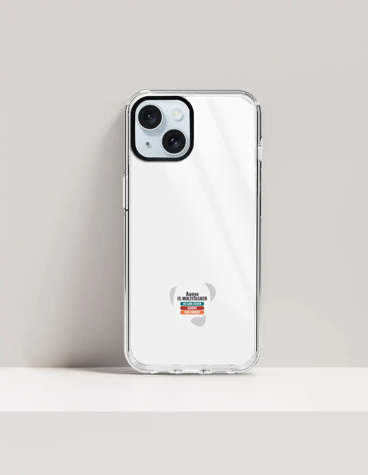 Personalized Typographic Phone Case with Custom Name