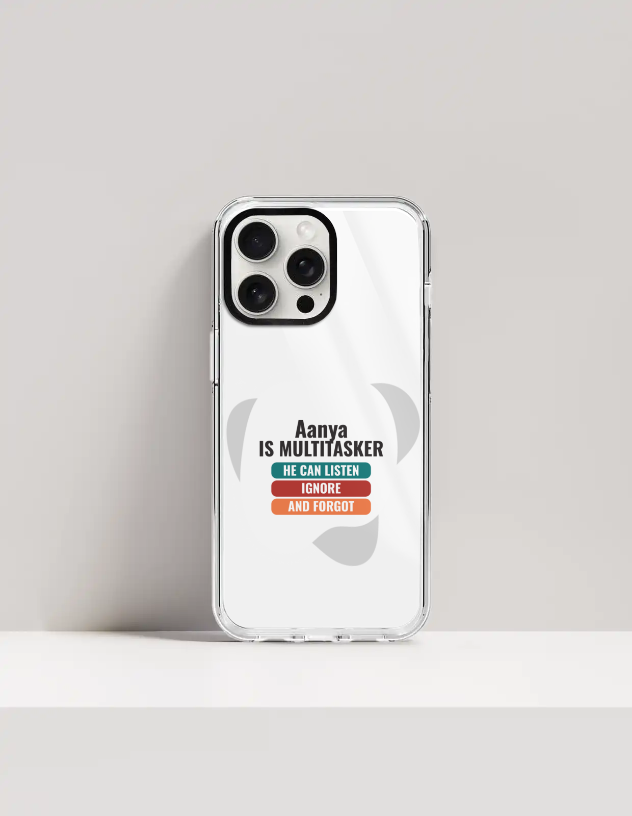 Personalized Typographic Phone Case with Custom Name