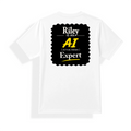 Unisex Dry Fit T-Shirt | Regular Fit | Micro Polyester | Quick-Dry, Wrinkle Resistant | Adult | Personalized | Typography | Humor | Identity | Everyday | Humorous | Desi AI Expert - back - mockup 2