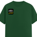 Female Classic Crew T-Shirt | Regular Fit | 180 GSM Bio-Washed Cotton Blend | Pre-Shrunk, Double-Stitched | Women | Personalized | Typography | Humor | Sarcasm | Everyday | Humorous | AI Can't Fix Stupidity - right pocket - Bottle Green - mockup 4