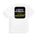 Unisex Dry Fit T-Shirt | Regular Fit | Micro Polyester | Quick-Dry, Wrinkle Resistant | Adult | Personalized | Typography | Humor | Sarcasm | Everyday | Humorous | AI Can't Fix Stupidity - back - mockup 2