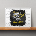MDF Wooden Puzzle | 6x8 Inch 30 Pieces | Glossy Finish | Durable, Waterproof | Kids & Adults | Personalized | Typography | Self-Improvement | Everyday | Inspirational | One Day Starts Today - front - White - mockup 1