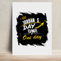 Metal Posters | 8x11.7 & 11.7x15.7 Inches | 1mm Thick Metal | Magnetic Mount | Waterproof | Glossy Finish | Home Decor | Personalized | Typography | Self-Improvement | Everyday | Inspirational | One Day Starts Today - front - White - mockup 1