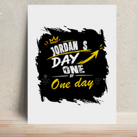 Metal Posters | 8x11.7 & 11.7x15.7 Inches | 1mm Thick Metal | Magnetic Mount | Waterproof | Glossy Finish | Home Decor | Personalized | Typography | Self-Improvement | Everyday | Inspirational | One Day Starts Today