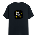 Male Classic Crew T-Shirt | Men's Regular Fit | 180 GSM Bio-Washed Cotton | Pre-Shrunk, Double-Stitched | Personalized | Typography | Self-Improvement | Everyday | Inspirational | One Day Starts Today - back - Navy Blue - mockup 2
