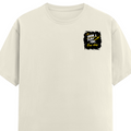 Male Classic Crew T-Shirt | Men's Regular Fit | 180 GSM Bio-Washed Cotton | Pre-Shrunk, Double-Stitched | Personalized | Typography | Self-Improvement | Everyday | Inspirational | One Day Starts Today - left pocket - Off White - mockup 3