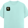 Male Classic Crew T-Shirt | Men's Regular Fit | 180 GSM Bio-Washed Cotton | Pre-Shrunk, Double-Stitched | Personalized | Typography | Self-Improvement | Everyday | Inspirational | One Day Starts Today - right pocket - Mint - mockup 4