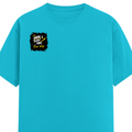 Male Classic Crew T-Shirt | Men's Regular Fit | 180 GSM Bio-Washed Cotton | Pre-Shrunk, Double-Stitched | Personalized | Typography | Self-Improvement | Everyday | Inspirational | One Day Starts Today - right pocket - SkyBlue - mockup 4