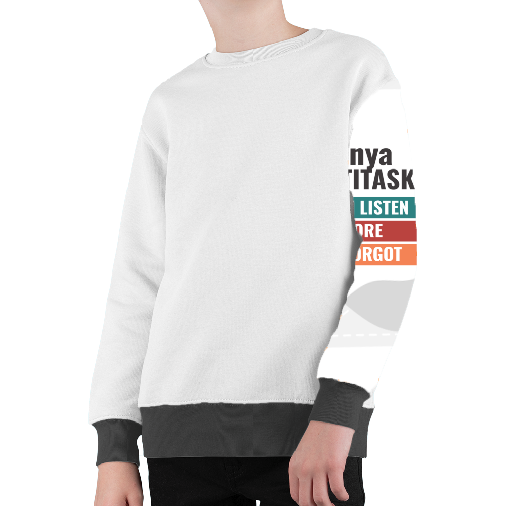 Personalized Typographic T-Shirt with Custom Name - Kids Sweatshirt All Over Printed Products T-Shirt