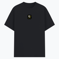 Basic T-Shirt | Unisex Fit XS-2XL | Poly-Cotton Blend 180 GSM | Soft Finish, Durable Stitching | Adults | Personalized | Typography | Self-Improvement | Everyday | Inspirational | One Day Starts Today - front - Black melange - mockup 1