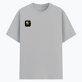 Basic T-Shirt | Unisex Fit XS-2XL | Poly-Cotton Blend 180 GSM | Soft Finish, Durable Stitching | Adults | Personalized | Typography | Self-Improvement | Everyday | Inspirational | One Day Starts Today - right pocket - Grey Melange - mockup 4