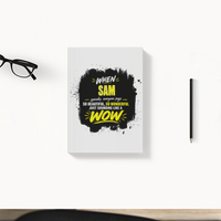 Daily Planner | 3-Month Undated | Soft-Bound | 204 Pages, Dotted Notes | Unisex Adult | Personalized | Typography | Compliments | Positive Affirmations | Everyday | Joyful | Certified Wow Factor