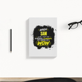 Daily Planner | 3-Month Undated | Soft-Bound | 204 Pages, Dotted Notes | Unisex Adult | Personalized | Typography | Compliments | Positive Affirmations | Everyday | Joyful | Certified Wow Factor - back - White - mockup 2