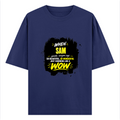 Oversized Classic T-Shirt | Unisex Relaxed Fit | 100% Super-Combed Cotton | Pre-Shrunk, Double-Stitched | Adults | Personalized | Typography | Compliments | Positive Affirmations | Everyday | Joyful | Certified Wow Factor - front - Royal Blue - mockup 1