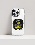 iPhone Glass Case | For Various iPhone Models | Tempered Glass & TPU | Hybrid Protection, Wireless Charging | Unisex | Personalized | Typography | Compliments | Positive Affirmations | Everyday | Joyful | Certified Wow Factor - front_16 Pro Max - 16 Pro Max - mockup 7