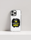 iPhone Glass Case | For Various iPhone Models | Tempered Glass & TPU | Hybrid Protection, Wireless Charging | Unisex | Personalized | Typography | Compliments | Positive Affirmations | Everyday | Joyful | Certified Wow Factor - front_15 Pro - 15 Pro - mockup 10