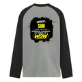 Male Raglan T-Shirt | Men's Regular Fit | 180 GSM Bio-Washed Fabric | Double Stitched, Ribbed Neck | Personalized | Typography | Compliments | Positive Affirmations | Everyday | Joyful | Certified Wow Factor - back - mockup 2