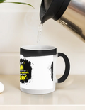 Magic Coffee Mug | 11 oz | Ceramic | Heat-Reveal Design | Unisex | Personalized | Typography | Compliments | Positive Affirmations | Everyday | Joyful | Certified Wow Factor - front_11oz Black - 11oz Black - mockup 4