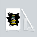 Acrylic Display Stand | 4x6 Inch | Clear Acrylic | Tabletop Display | Unisex | Personalized | Typography | Overcoming Obstacles | Everyday | Empowering | No Excuses, Just Results - front_2 - White - mockup 2