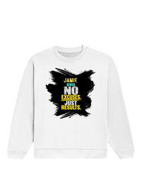 Oversized Sweatshirt | Relaxed Fit Unisex | 90% Cotton 10% Polyester 400 GSM | Pre-Shrunk Drop Shoulder | Unisex | Personalized | Typography | Overcoming Obstacles | Everyday | Empowering | No Excuses, Just Results