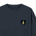 Oversized Standard T-Shirt | Unisex Relaxed Fit | 100% Super Combed Cotton | Soft, Breathable, Durable | Adult | Personalized | Typography | Overcoming Obstacles | Everyday | Empowering | No Excuses, Just Results - right pocket - Navy Blue - mockup 4