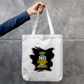 Tote Bag Zipper | Unisex | 100% Cotton Canvas | Zipper Closure, Long Handles | Everyday Use | Personalized | Typography | Overcoming Obstacles | Everyday | Empowering | No Excuses, Just Results - back - mockup 2