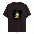 Male Classic Crew T-Shirt | Men's Regular Fit | 180 GSM Bio-Washed Cotton | Pre-Shrunk, Double-Stitched | Personalized | Typography | Overcoming Obstacles | Everyday | Empowering | No Excuses, Just Results - front - Coffee Brown - mockup 1