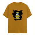 Male Classic Crew T-Shirt | Men's Regular Fit | 180 GSM Bio-Washed Cotton | Pre-Shrunk, Double-Stitched | Personalized | Typography | Overcoming Obstacles | Everyday | Empowering | No Excuses, Just Results - front - Mustard Yellow - mockup 1