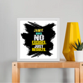 Framed Poster | Multiple Sizes | 300 GSM Art Paper | Laminated | Fade-Proof | Home Decor | Personalized | Typography | Overcoming Obstacles | Everyday | Empowering | No Excuses, Just Results - front_10x10In - 10x10In - mockup 3
