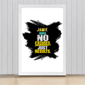 Framed Poster | Multiple Sizes | 300 GSM Art Paper | Laminated | Fade-Proof | Home Decor | Personalized | Typography | Overcoming Obstacles | Everyday | Empowering | No Excuses, Just Results - front_16x24In - 16x24In - mockup 10