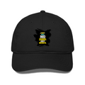 Classic Baseball Cap | Universal Fit | Drill Cotton | Breathable Sun Protection | Unisex | Personalized | Typography | Overcoming Obstacles | Everyday | Empowering | No Excuses, Just Results - front - Black - mockup 1