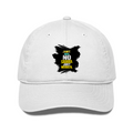 Classic Baseball Cap | Universal Fit | Drill Cotton | Breathable Sun Protection | Unisex | Personalized | Typography | Overcoming Obstacles | Everyday | Empowering | No Excuses, Just Results - front - White - mockup 1